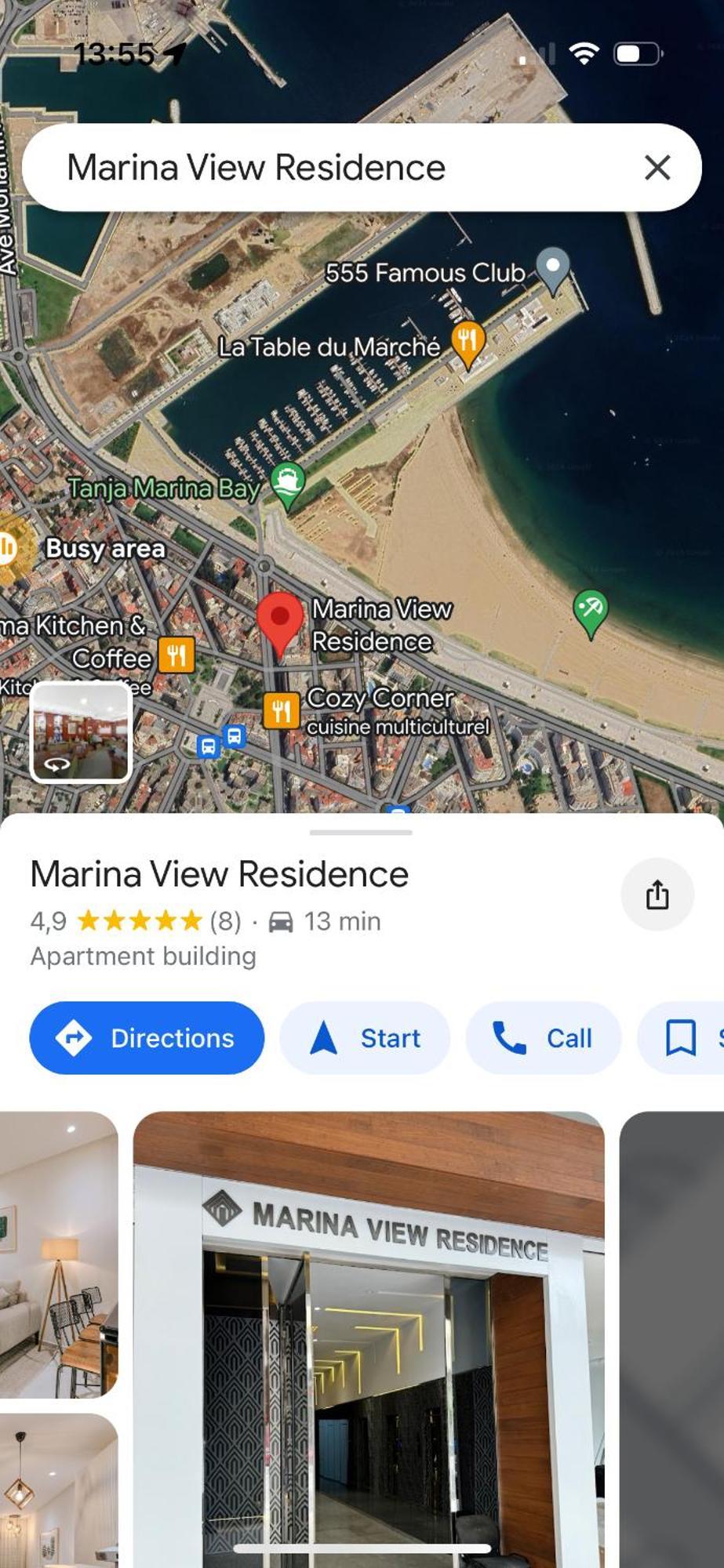 Marina View Residence Luxurious Studio Retreat With Stunning Ocean Views 1 Double Bedroom, 1 Convertible Couch Tánger Exterior foto