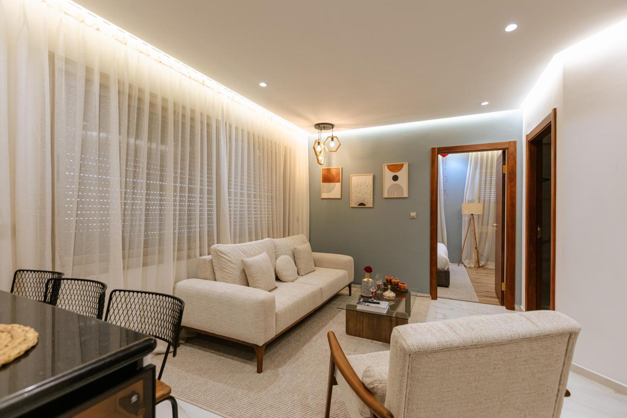 Marina View Residence Luxurious Studio Retreat With Stunning Ocean Views 1 Double Bedroom, 1 Convertible Couch Tánger Exterior foto